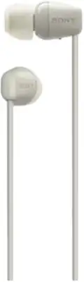 Гарнитура внутриканальные Sony WI-C100 бежевый беспроводные bluetooth шейный обод (WI-C100/CZ)