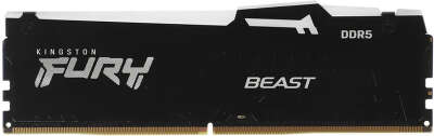 Память Kingston FURY Beast Black RGB DDR5 DIMM 16Gb (2x8Gb) PC44800 5600MHz CL40 1.25V (Kit of 2) (KF556C40BBAK2-16)