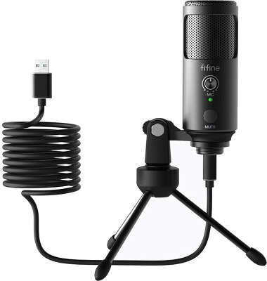 Конденсаторный USB-микрофон FIFINE F4, Black