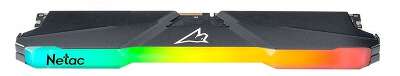 Модуль памяти DDR4 Netac Shadow RGB 8GB 3200MHz CL16 1.35V / NTSRD4P32SP-08E / Gray / with radiator