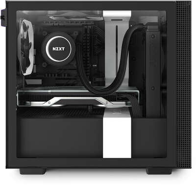 Корпус NZXT H210i, белый/черный, mini-ITX, Без БП (CA-H210i-W1)