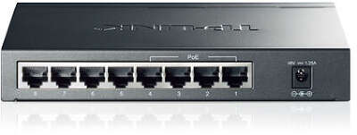 Коммутатор TP-Link TL-SG1008P (L2) 8x1Гбит/с 4PoE+ 64W неуправляемый
