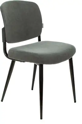 Стул для дома Бюрократ CH-K8_2 комплект 2шт серый Alfa 44 металл черный на ножках (CH-K8_1/GREY_2)