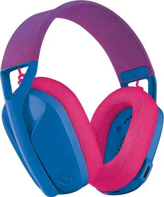 Наушники с микрофоном Logitech G435 голубой/розовый накладные BT/Radio оголовье (981-001065)