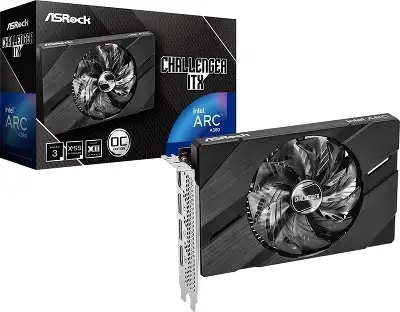 Видеокарта ASRock Intel Arc A380 Challenger ITX 6G OC 6Gb DDR6 PCI-E HDMI, 3DP