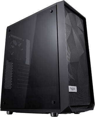 Корпус Fractal Design Meshify C TG Black, черный, ATX, Без БП (FD-CA-MESH-C-BKO-TG)