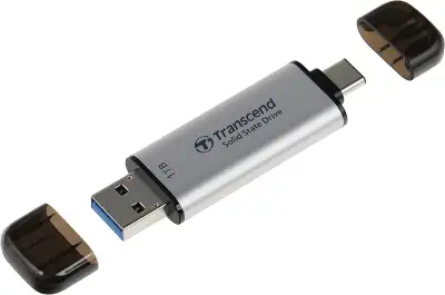 Внешний SSD Transcend ESD310 1Tb, USB 3.2 Gen 2/ Type-C, серебристый