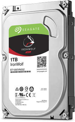 Жесткий диск Seagate SATA-III 1Tb ST1000VN002 Ironwolf (5900rpm) 64Mb 3.5"
