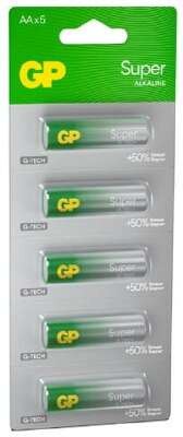 Комплект элементов питания AA GP Super (6 шт в блистере)
