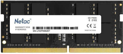 Модуль памяти DDR4 SO-DIMM 8192Мb DDR3200 Netac Basic (NTBSD4N32SP-08)
