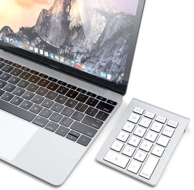 Беспроводной цифровой блок клавиатуры Satechi Bluetooth Aluminum Wireless Keypad, Silver [ST-AWKP]