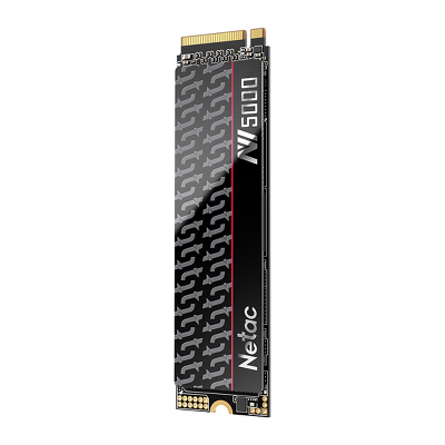 SSD накопитель Netac SSD NV5000-T 500GB PCIe 4 x4 M.2 2280 NVMe 3D NAND, R/W up to 4800/2700MB/s, IOPS(R4K) 200K/440K, TBW 320TB, with heat spreader, 5y wty