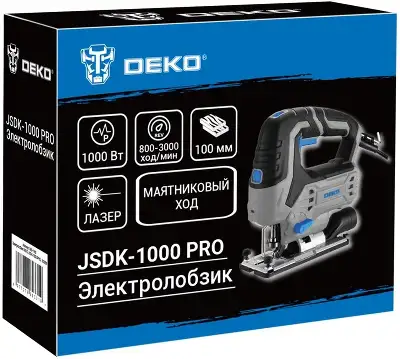 Лобзик Deko JSDK-1000 Pro 1000Вт 3000ходов/мин от электросети