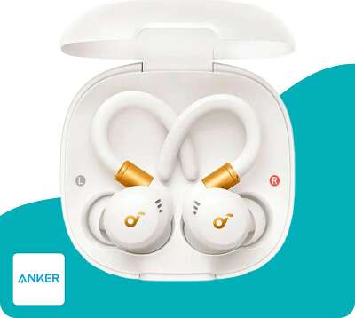 Наушники беспроводные Anker Soundcore Sport X20, белые [A3968G21]