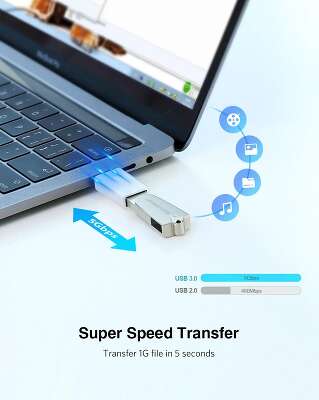 Адаптер UGREEN US173 (30155) USB-C to USB 3.0 A Female Adapter. Цвет: белый