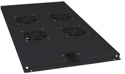 Cabeus TRAY-100-BK Модуль вентиляторный с 4-я вентиляторами для установки в напольные шкафы серии SH-05C , ND-05C глубиной 1000мм, цвет черный (RAL 9004)