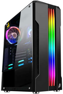 Корпус 1STPLAYER RAINBOW R3-A, черный, ATX, Без БП (R3-A-1R1 )