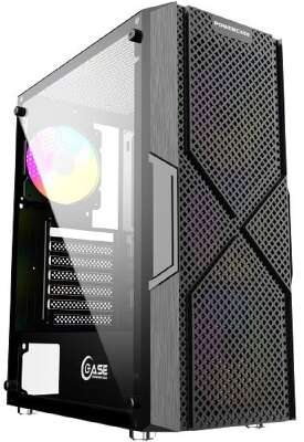 Powercase MISTRAL T4B, TEMPERED GLASS, 4X 120MM 5-COLOR FAN, ЧЁРНЫЙ, ATX (CMITB-L4)