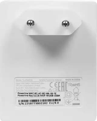 Сетевой адаптер HomePlug AV TP-Link TL-PA4010 KIT AV600 Fast Ethernet