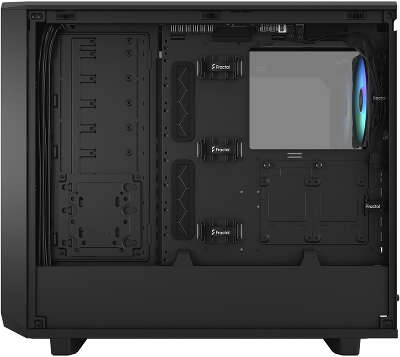 Корпус Fractal Design Meshify 2 RGB Black TG Light Tint, черный, EATX, Без БП (FD-C-MES2A-06)