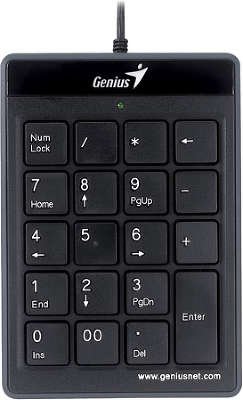 Цифровая клавиатура для ноутбука Genius NumPad i110, USB, black