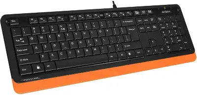 Клавиатура + мышь A4Tech Fstyler F1010 клав:черный/оранжевый мышь:черный/оранжевый USB Multimedia (F1010 ORANGE)