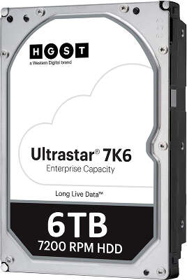Жесткий диск SATA3 6Tb [0B36039] HGST Ultrastar 7K6, 7200rpm, 256Mb