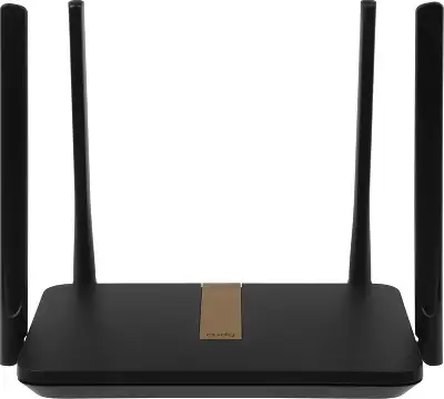 Роутер беспроводной Cudy LT500D AC1200 10/100BASE-TX/4G cat. 4 черный