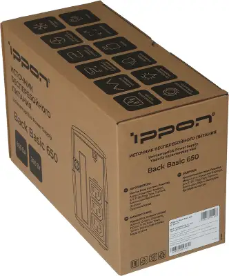 Источник бесперебойного питания Ippon Back Basic 650 360Вт 650ВА черный