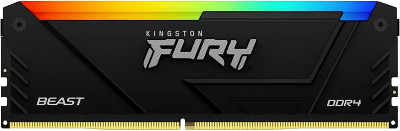Память оперативная/ Kingston 16GB 3200MT/s DDR4 CL16 DIMM FURY Beast RGB