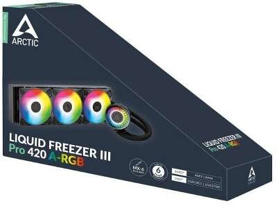 Жидкостная система охлаждения Arctic Cooling Liquid Freezer III Pro 420 A-RGB Multi Compatible All-In-One CPU Water Cooler (ACFRE00185A)