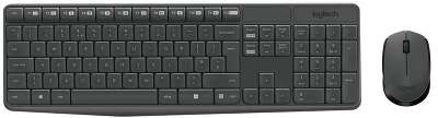 Клавиатура + мышь беспроводные 2.4G EN/RU серый MK235 920-007949 LOGITECH