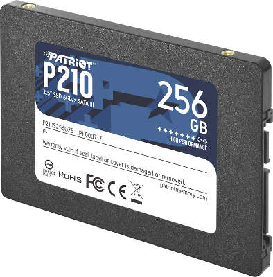 Твердотельный накопитель 2.5" SATA3 256Gb Patriot P210 [P210S256G25] (SSD)