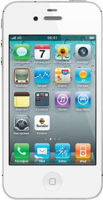 Смартфон Apple iPhone 4S [MF266RU/A] 8 GB white