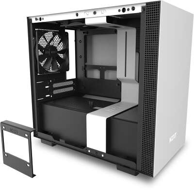 Корпус NZXT H210i, белый/черный, mini-ITX, Без БП (CA-H210i-W1)