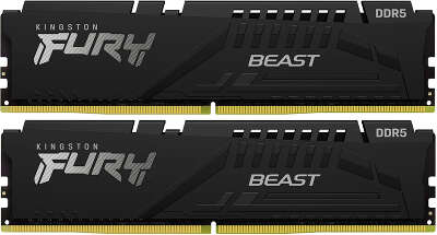 Память DDR5 2x8GB 6000MHz Kingston KF560C40BBK2-16 Fury Beast RTL Gaming PC5-48000 CL40 DIMM 288-pin 1.35В kit single rank с радиатором Ret