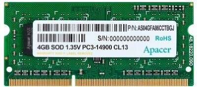 Модуль памяти SODIMM DDR3-1600 4GB DS.04G2K.KAM APACER