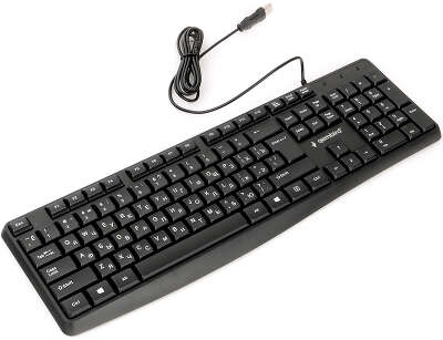 Клавиатура Gembird KB-8410, USB, черный, 104 кл., кабель 1,5м