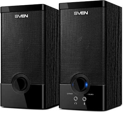 Колонки Sven SPS-603 2.0 черный 6Вт