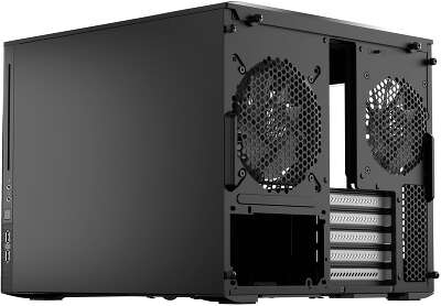Корпус ПК без блока питания/ Case Fractal Design Node 804, Mini-Tower, 3x120mm, 2xUSB-A 3.2 mATX, mITX Black