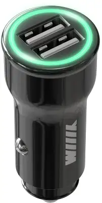 Автомобильное зар./устр. Wiiix UCC-5-2-01-ANT 2.4A (PD) 2xUSB универсальное черный
