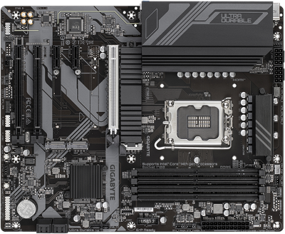 Материнская плата GIGABYTE Z790 D, LGA1700, Z790, 4*DDR5, 4*SATA, 3*M.2, 5*USB 3.2, 2*USB 2.0, Type-C, 3*PCIx16, 2*PCIx1, HDMI+DP, ATX