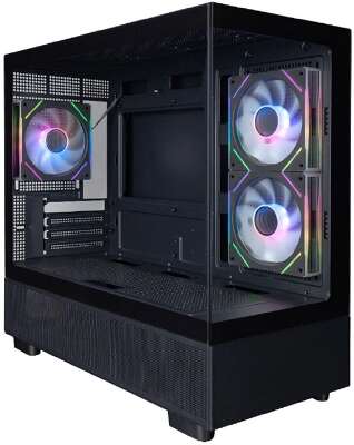 1STPLAYER MIKU Mi5 ARGB Black / mATX / 3x120mm ARGB fans / Mi5-BK-2FC7R-1FC7