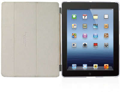 Чехол со съемной обложкой на экран Macally Hardshell Clear для iPad2/iPad 3, бежевый [COVERMATE-3BE]