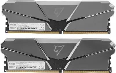 Память DDR4 2x8GB 3200MHz Netac NTSRD4P32DP-16SC Shadow RGB RTL Gaming PC4-25600 CL16 DIMM 288-pin 1.35В kit Intel с радиатором Ret
