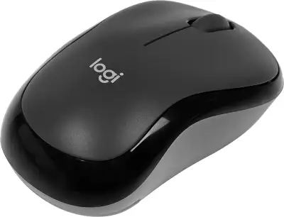 Мышь Logitech Silent M220 темно-серый/черный оптическая 1000dpi silent беспров. USB 2but (910-004895)