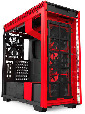 Корпус NZXT H710i Black/red, черный, ATX, Без БП (CA-H710I-BR)