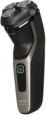 Бритва роторная Philips S3242/12 реж.эл.:3 питан.:аккум. черный/серебристый