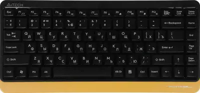 Клавиатура + мышь A4Tech Fstyler FG1110 клав:черный/желтый мышь:черный/желтый USB беспроводная Multimedia (FG1110 BUMBLEBEE)