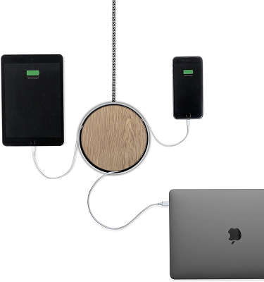 Зарядное устройство Native Union Eclipse Charger, 3xUSB, 7.8A, White [EC-WHT-WD-EU]